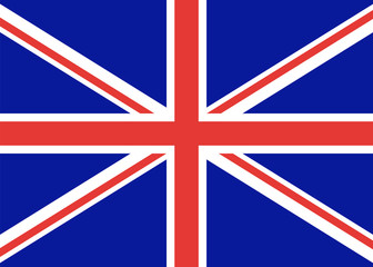 Flag of great Britain, official state. A distinctive sign of the English United Kingdom. Vector color illustration. flag of England.