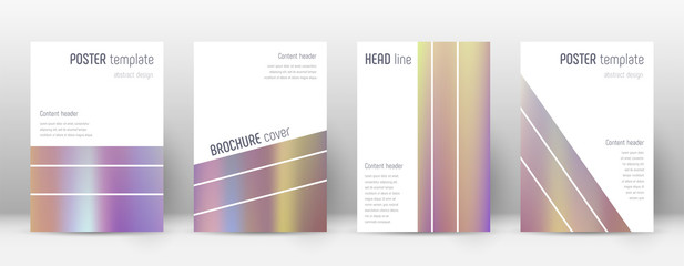 Flyer layout. Geometric marvelous template for Bro