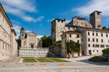 Fototapeta na wymiar The town of Feltre in Italy