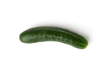 Cucumbers isolated on white background.