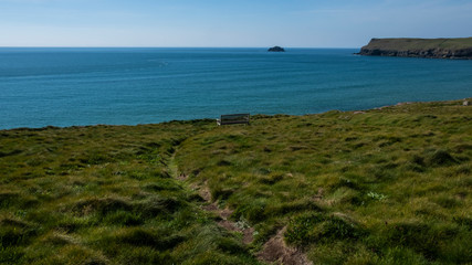 Cornwall rocky cove coastline England
