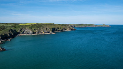 Cornwall rocky cove coastline England