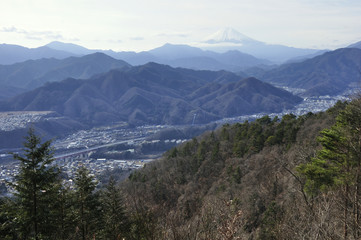 Fototapeta na wymiar 百蔵山より富士山