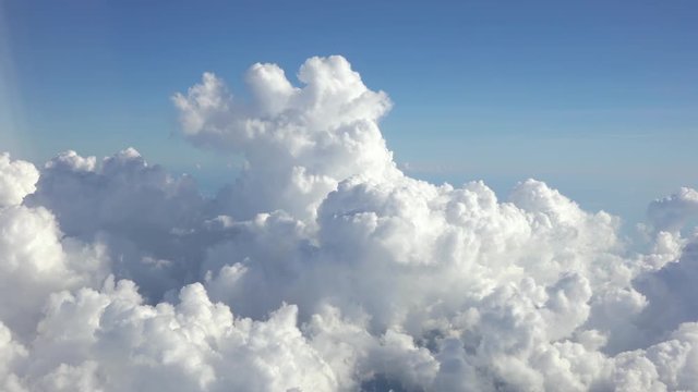 Blue sky with white clouds background