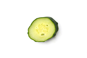 Cucumbers isolated on white background.