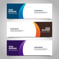 abstract vector banner.modern template design for web