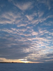 blue sky and clouds