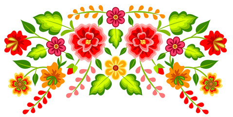 Mexican floral pattern - 273844120