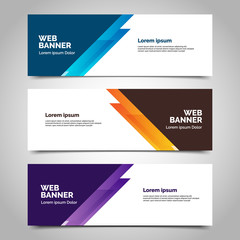 abstract vector banner.modern template design for web