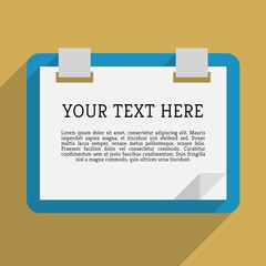 Modern minimal text note design template