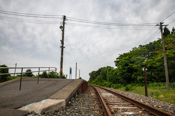 ローカル線の線路