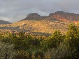 Light effect at dawn on a cloudy day in Northern Cape