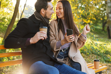 Beautiful young couple in love spending time together