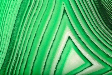 Obraz na płótnie Canvas green agate triangle texture macro