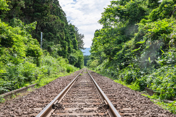 Fototapeta premium ローカル線の線路