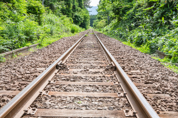 ローカル線の線路