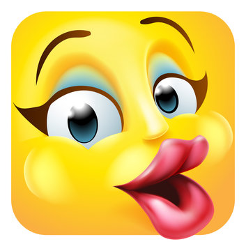 An attractive celebrity star woman emoji or emoticon square face 3d icon cartoon character