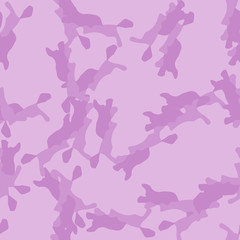UFO camouflage of various shades of violet and pink colors