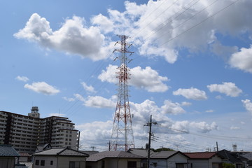 首都圏の送電線