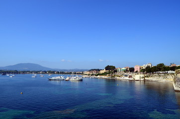 Naklejka na ściany i meble Beautiful seascape with yachts Adriatica
