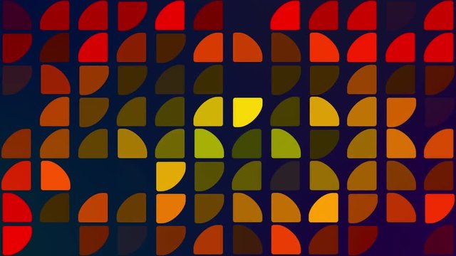Seamless geometric red-yellow backdrop.