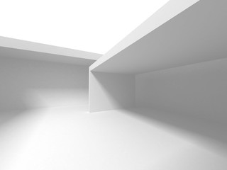 Fototapeta premium Futurystyczny Biały Projekt Architektury Tło