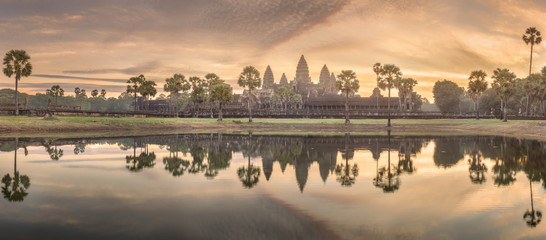 Temple complex Angkor Wat Siem Reap, Cambodia - obrazy, fototapety, plakaty