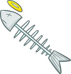 Cute and funny bone fish