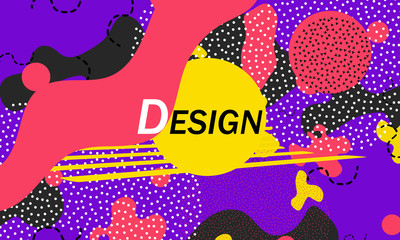 Memphis pattern. Vector Illustration