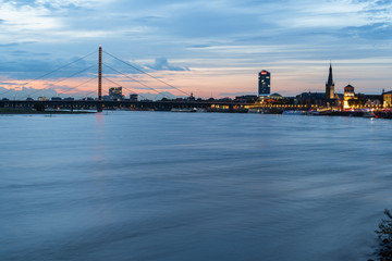 Fototapeta premium Sunset Dusseldorf City