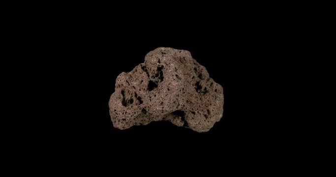 Red Cinder Lapilli from Fuji Turning on Black
