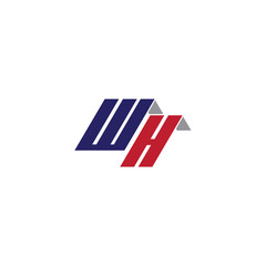 House with the letters logo template