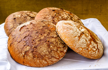 making bread - vintage