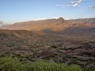 Naklejka premium Mountainous landscape in northern Ethiopia