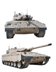 Fototapeta na wymiar Israeli battle tank Merkava MK2.