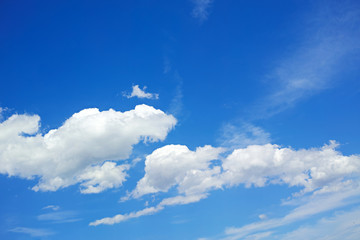 Naklejka na ściany i meble 青空に白い雲の模様