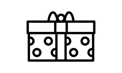 Fototapeta na wymiar A gift box icon illustration
