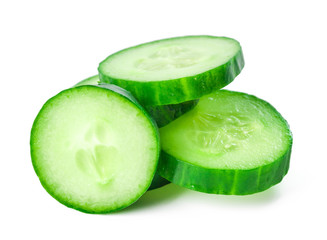 Cucumber isolated on white background
