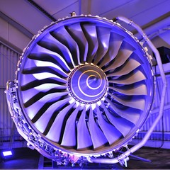 fan turbine behind a surface