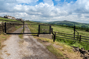 Fototapeta na wymiar 16/06/2019 Walking along the Dales High Way between Addingham and Skipton in the Yorkshire Dales