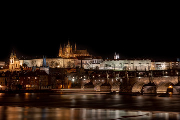 Fototapeta premium Night Prague