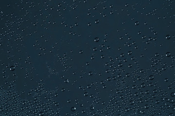 Water Drops. Bubbles close-up. The texture of gel cream. Oxygen bubbles in clear blue water, close-up. Mineral water. Water enriched with oxygen.