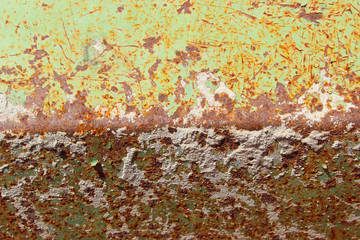 Old Metal Wall Background. Rusty Metal Wall Texture Background. Abstract Texture.
