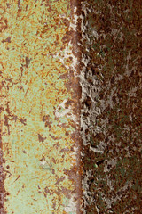 Old Metal Wall Background. Rusty Metal Wall Texture Background. Abstract Texture.