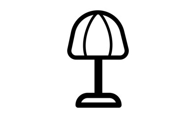 Fototapeta na wymiar Desktop lamp, table lamp icon in trendy glyph style design. Vector graphic illustration. Lamp icon for website design, logo, and ui. Vector file. EPS 10.