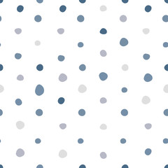 Simple polka dot seamless pattern. Scandinavian style wallpaper.