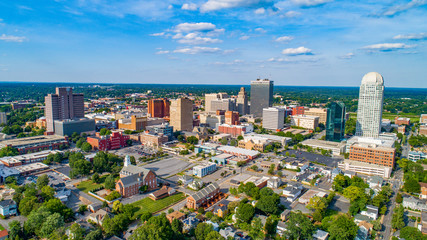 Downtown Winston-Salem, North Carolina, USA