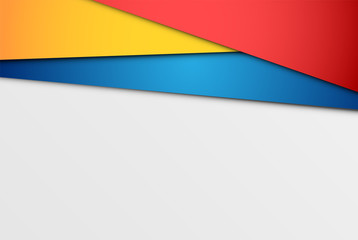 Obraz premium Realistic colorful sheets of papers, vector illustration