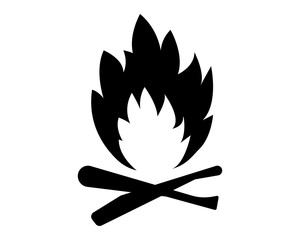 Pittogramma fuoco vettoriale 