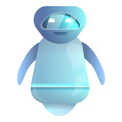 Help chatbot icon. Cartoon of help chatbot vector icon for web design isolated on white background